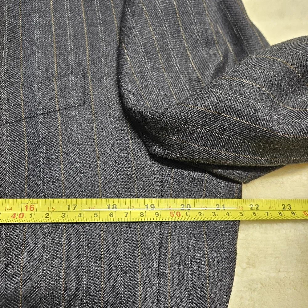 Banana Republic Modern Fit Mens 42R Blazer Pinstripe Wool Sport Coat Old Money